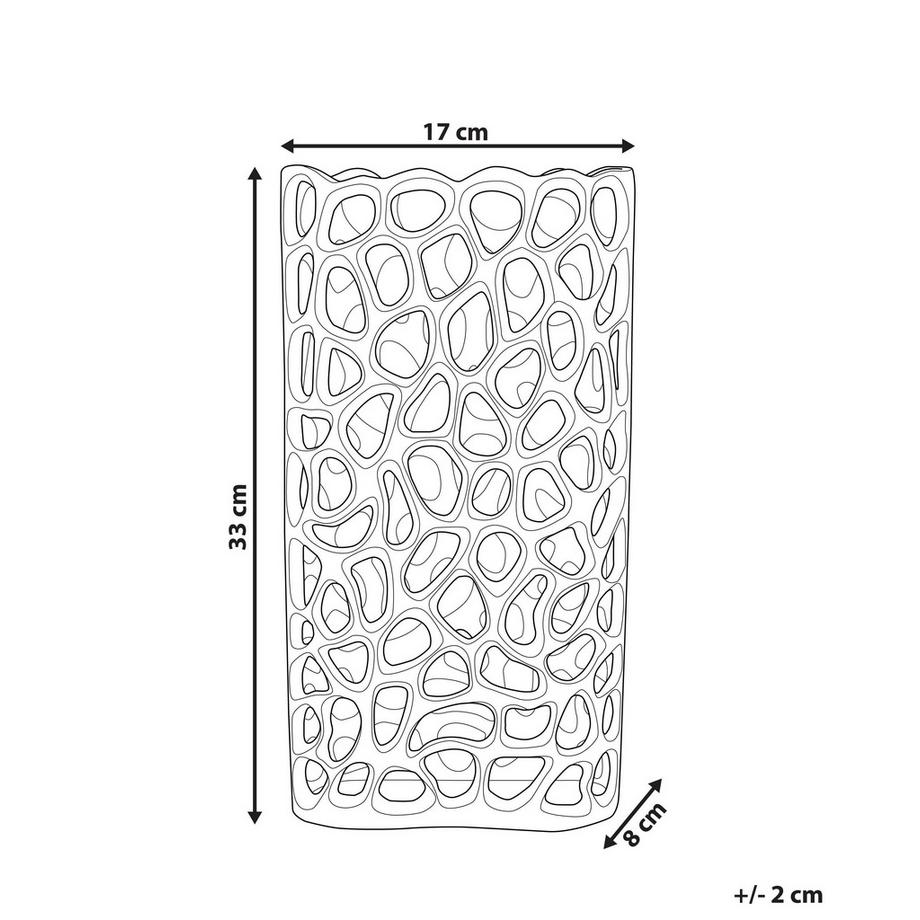 Beliani Vase décoratif en Aluminium  SANCHI  