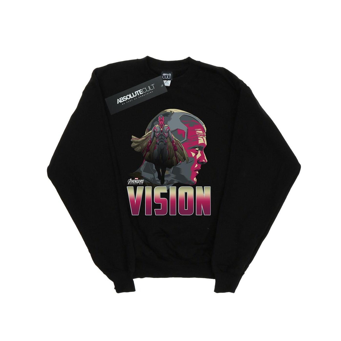 Image of Avengers Infinity War Vision Character Sweatshirt Mädchen Schwarz 140/146