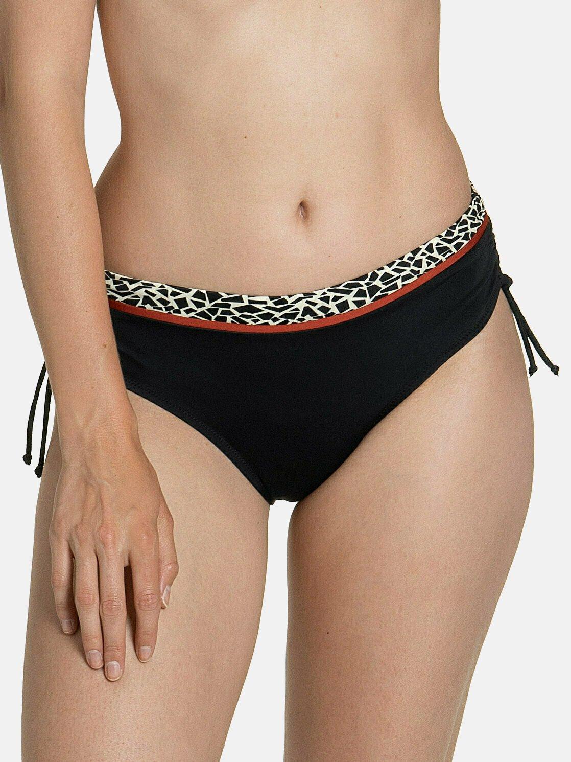 Image of Bikini-hose Mit Seitlicher Raffung Utila Damen Schwarz 38