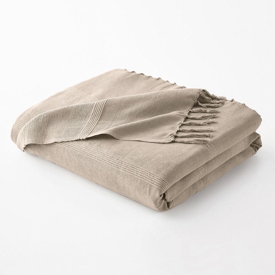 La Redoute Intérieurs Plaid Nedo Coton Frangé  