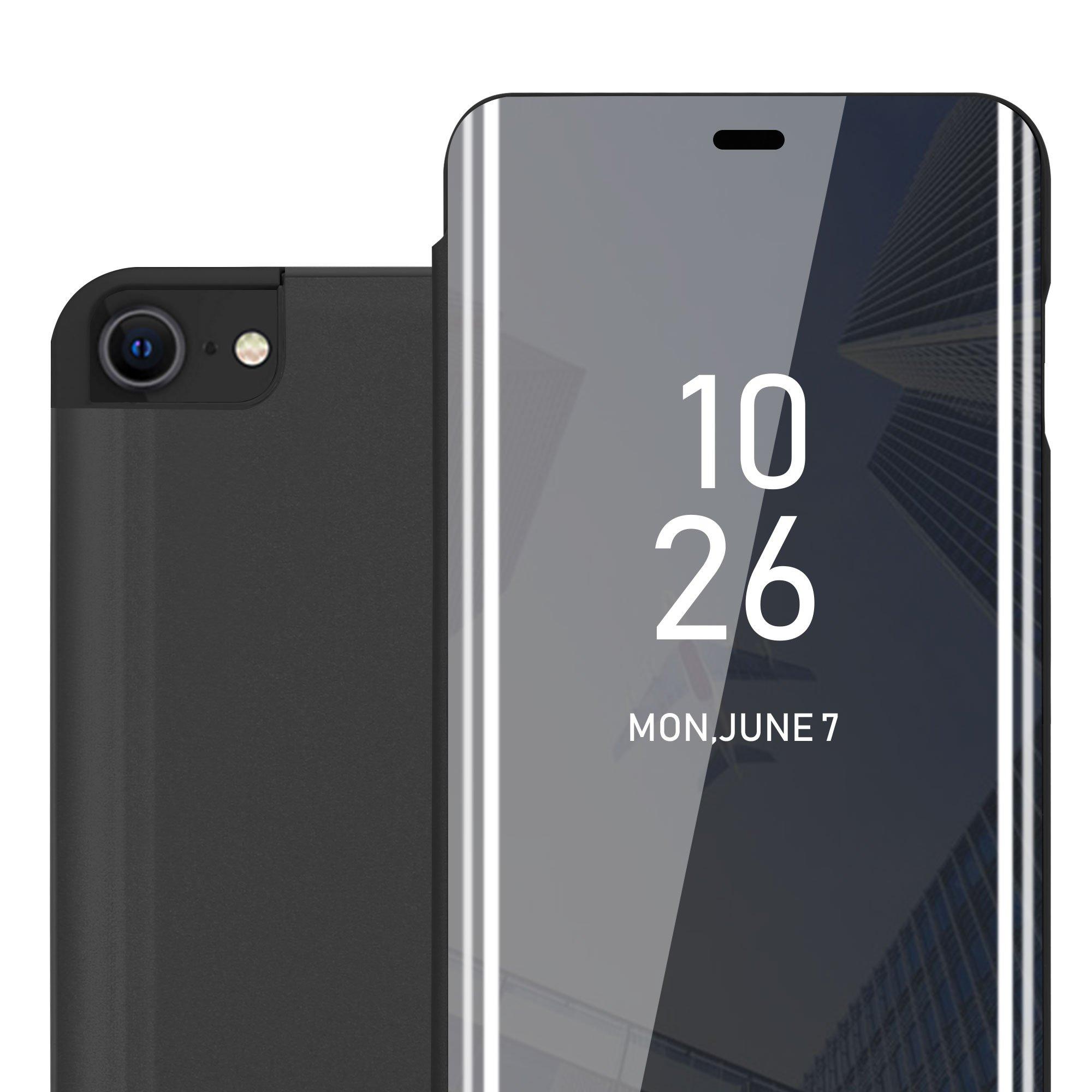 Image of Hülle für Apple iPhone 7 7S 8 SE 2020 Spiegel Standfunktion 360 Grad Schutz