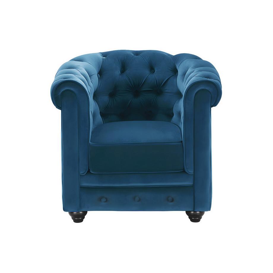 Vente-unique Couchgarnitur 3+CHESTERFIELD Samt  