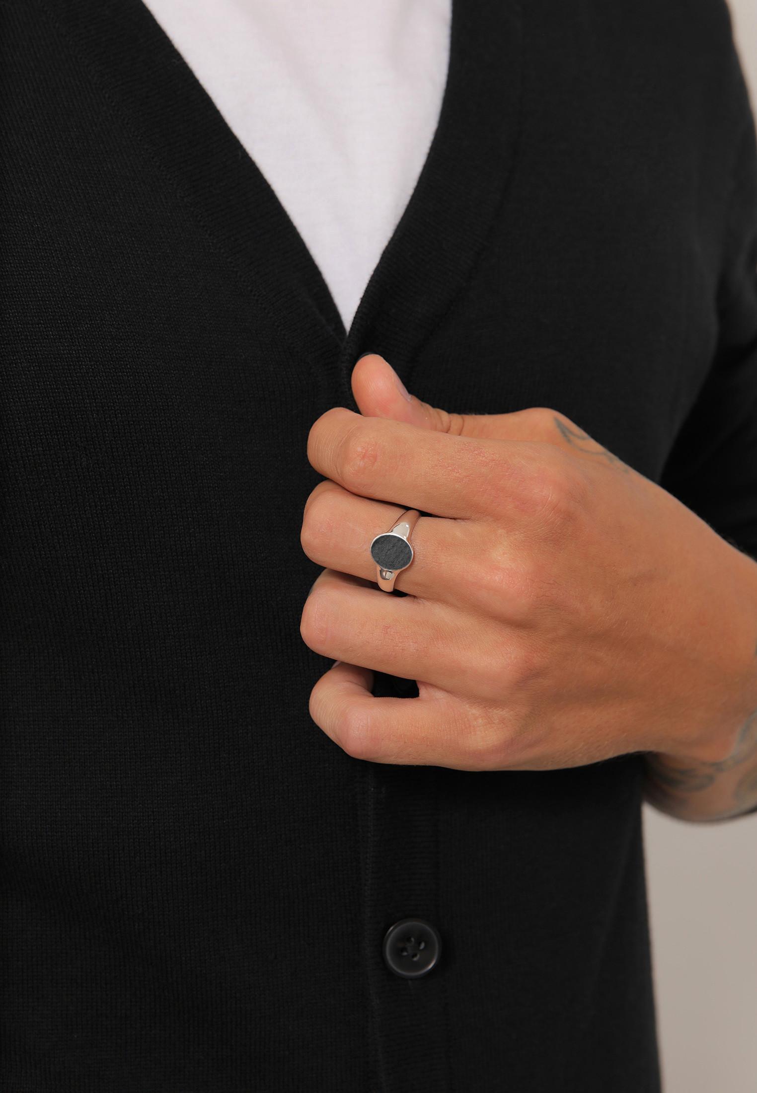 Kuzzoi  Ring Basic Cool Siegelring  Matt 