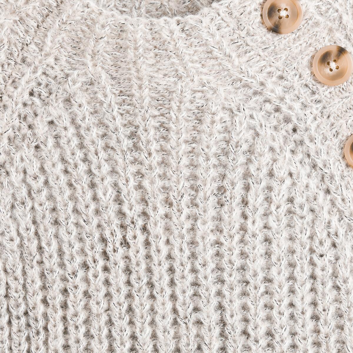 La Redoute Collections  Robe droite col montant en grosse maille 