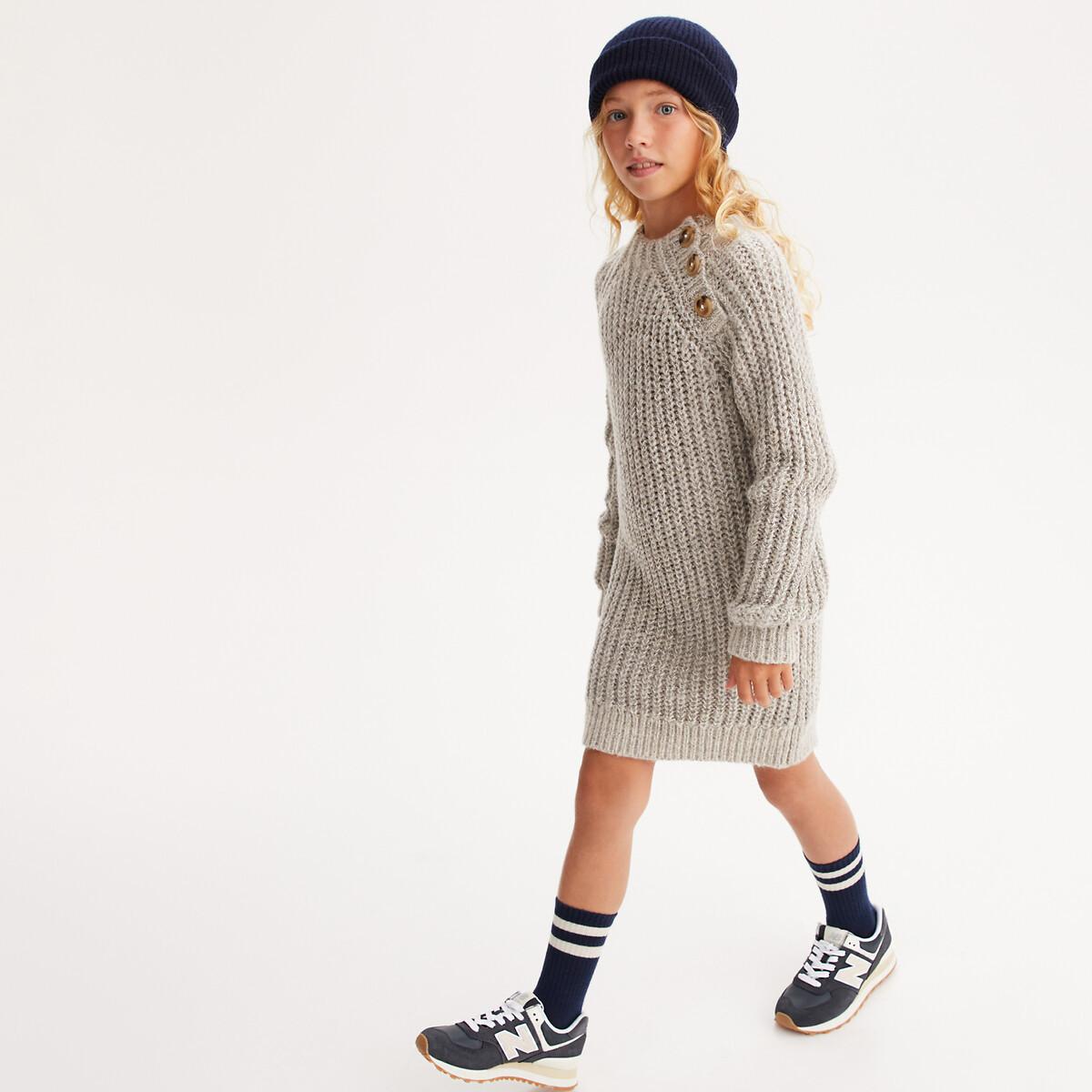 La Redoute Collections  Robe droite col montant en grosse maille 