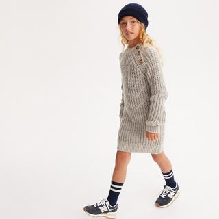 La Redoute Collections  Robe droite col montant en grosse maille 