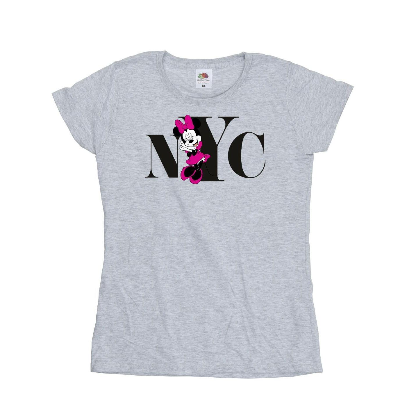 Image of Minnie Mouse Nyc Tshirt Damen Grau L