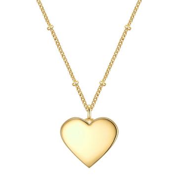 Femme Collier en acier inoxydé Coeur