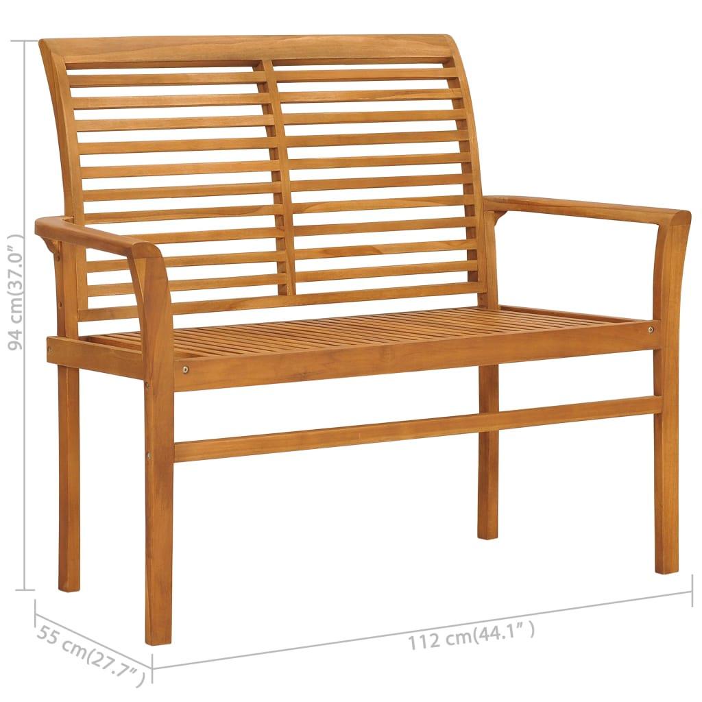 VidaXL Gartenbank teak  