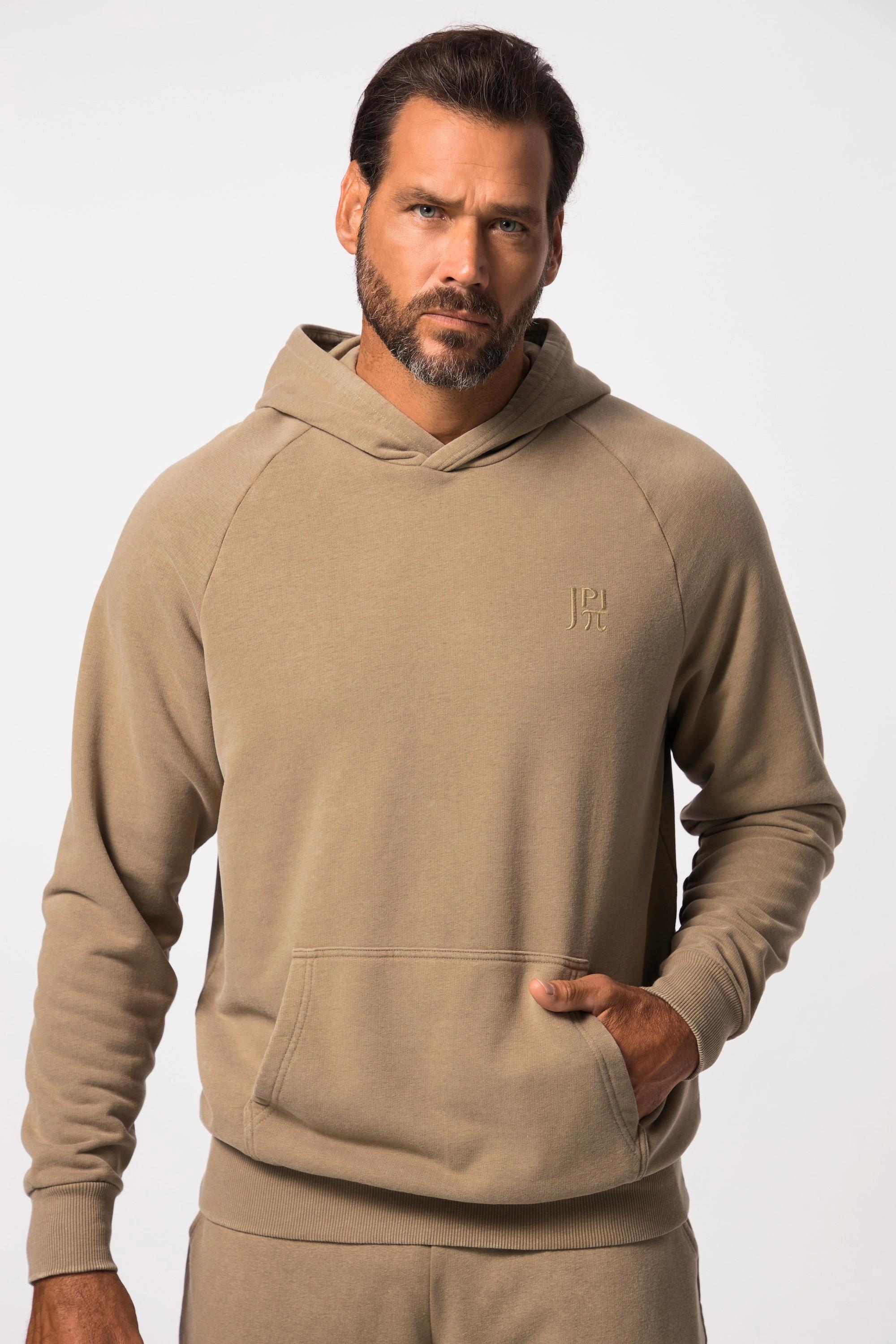 JP1880  Sweat-shirt en molleton JAY-PI, collection Fitness. Capuche et manches longues raglan. 