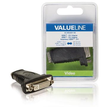 Adaptateur HDMI haute vitesse avec Ethernet HDMI femelle - DVI-D 24+1p femelle Noir