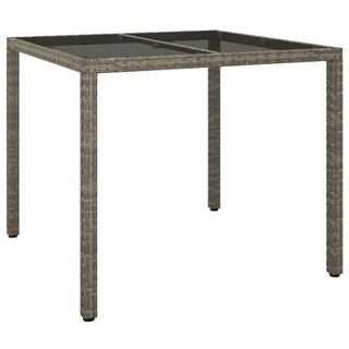 VidaXL Table de jardin rotin synthétique  