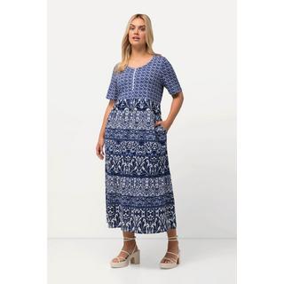 Ulla Popken  Midikleid, A-Linie, Rundhals, Zipper, Halbarm 