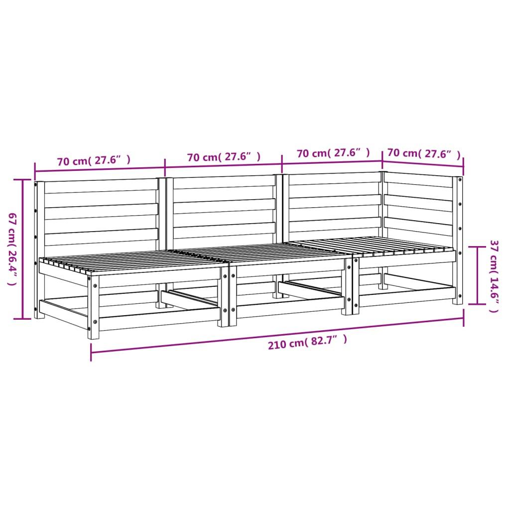 VidaXL Gartensofa douglasienholz  