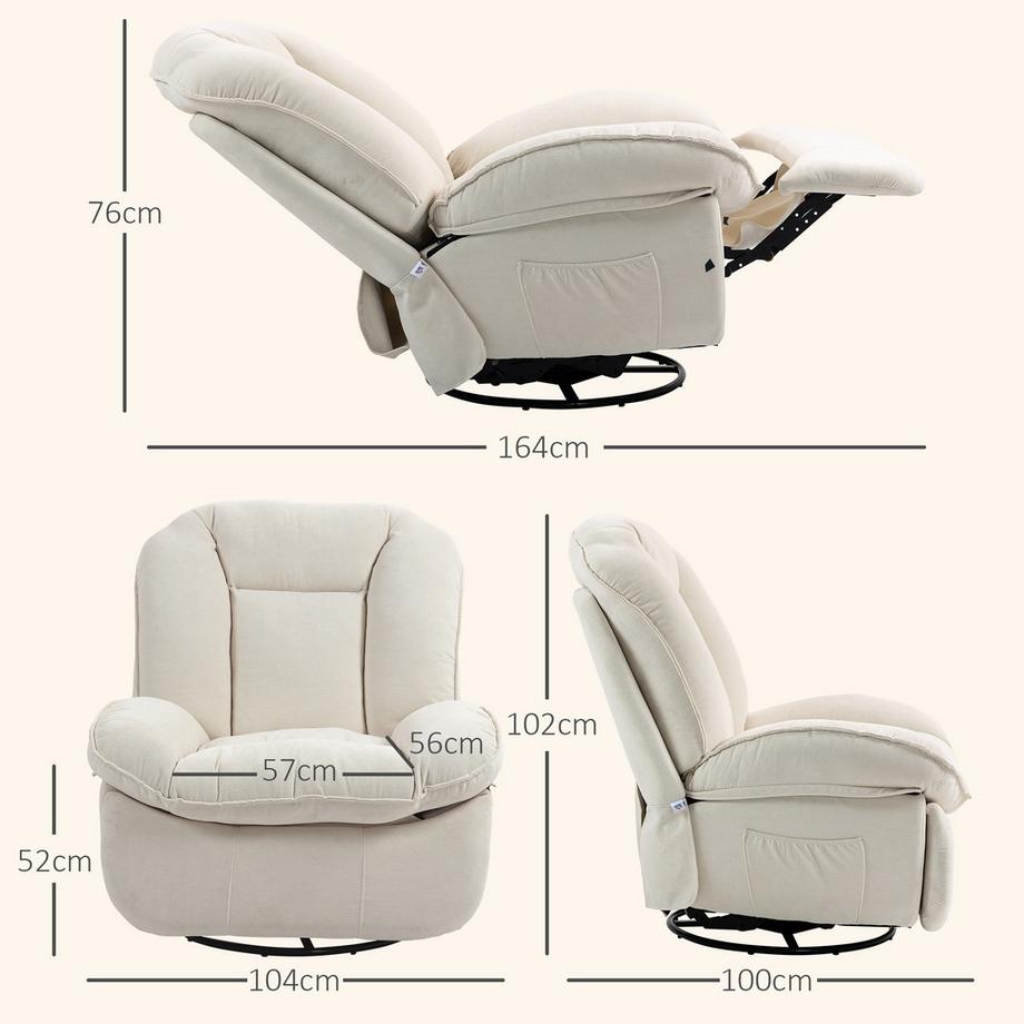 HOMCOM Fauteuil de relaxation  