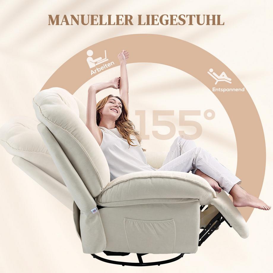 HOMCOM Fauteuil de relaxation  