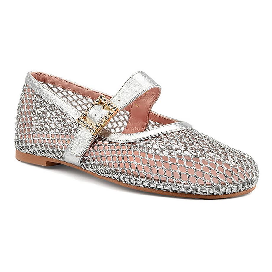 Pretty Ballerinas 51539 Mesh Mary Jane Ballerinas  
