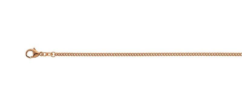 MUAU Schmuck  Collier Panzer Rotgold 750, 2.4mm, 50cm 