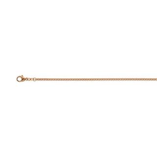 MUAU Schmuck  Collier Panzer Rotgold 750, 2.4mm, 50cm 