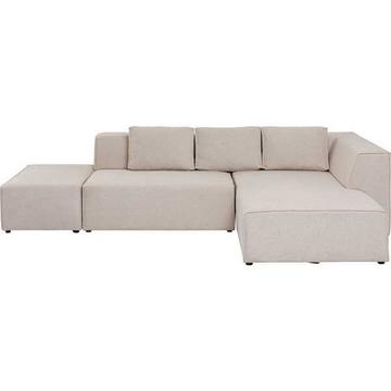 Ecksofa Infinity Ottomane Creme Rechts