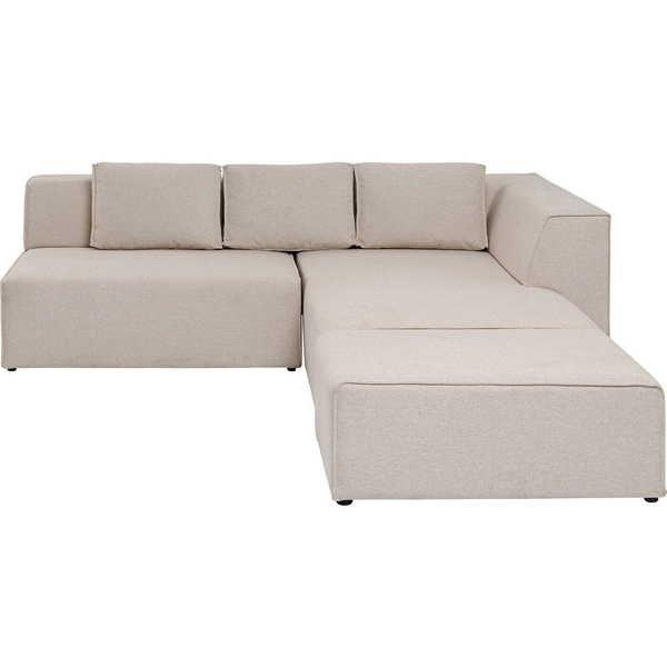 KARE Design Ecksofa Infinity Ottomane Creme Rechts  