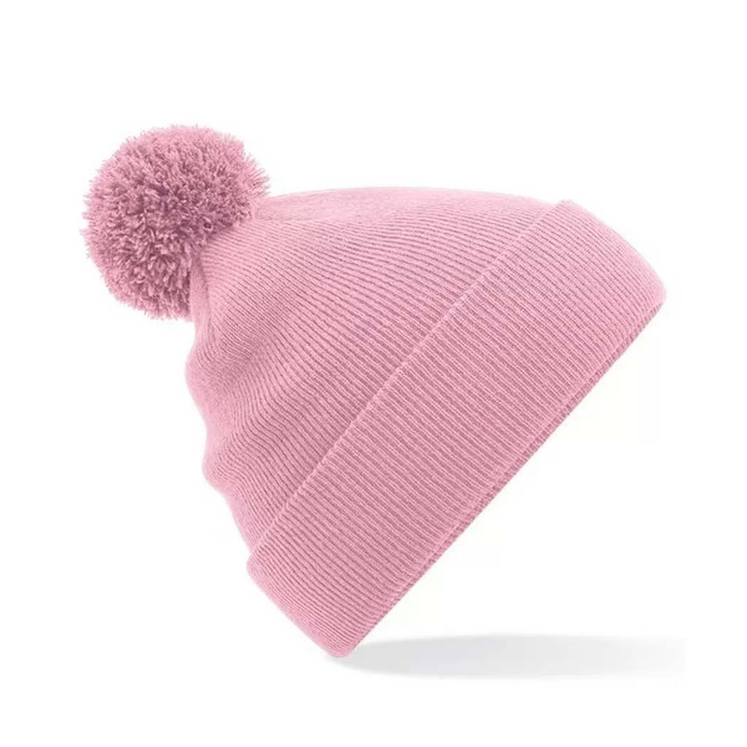Beechfield - Original Mütze Bommel, One Size, Fucsia