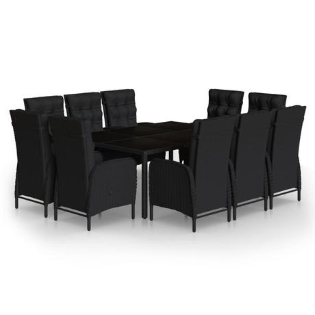 VidaXL set da pranzo da giardino Polirattan  