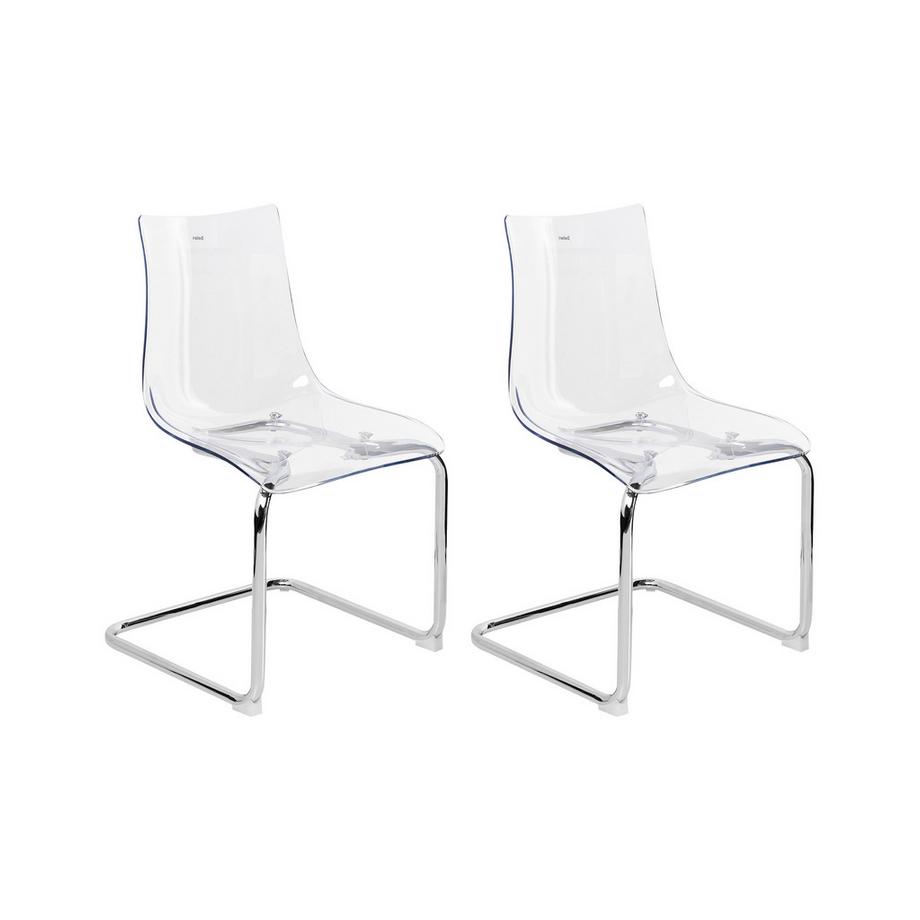 Beliani Set di 2 sedie da pranzo en Policarbonato Minimalista MARSHALL  