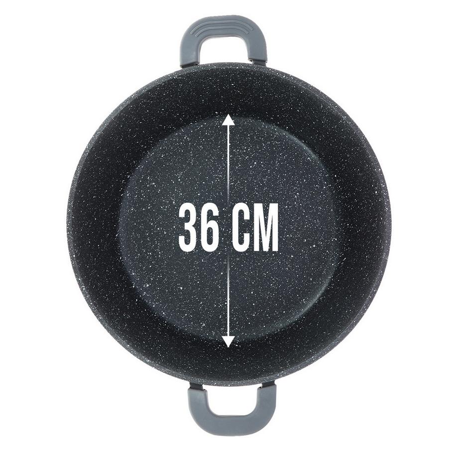 Cheffinger Pentola 36 cm con manici e coperchio  