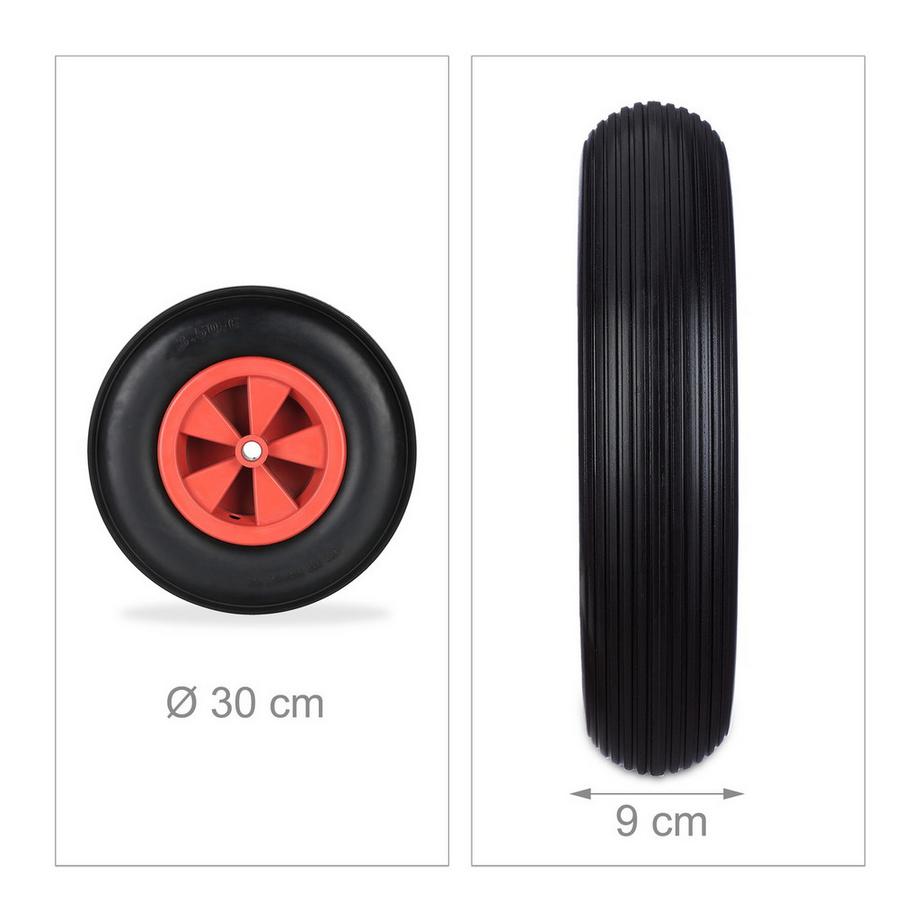 B2X  Rad für Schubkarre 3.50-6 in/rot 
