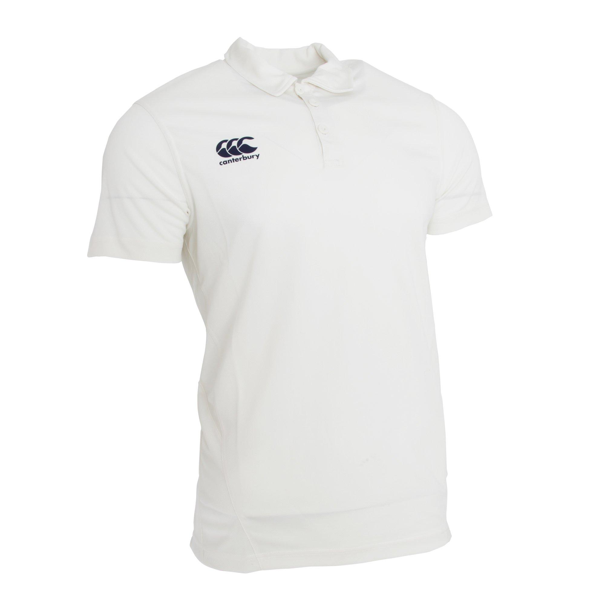 Image of Kurzarm Cricket Polo Shirt Herren Weiss M