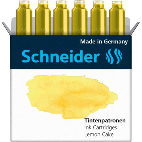 Schneider Schreibgeräte  Pastel cartuccia d'inchiostro 6 pz Originale Giallo 