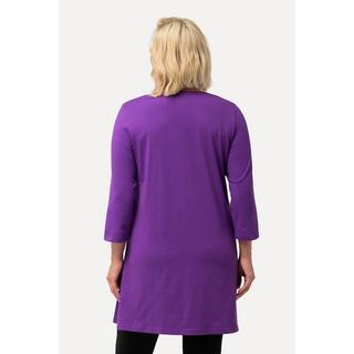 Ulla Popken  Longshirt, A-Linie, V-Ausschnitt, 3/4-Arm 