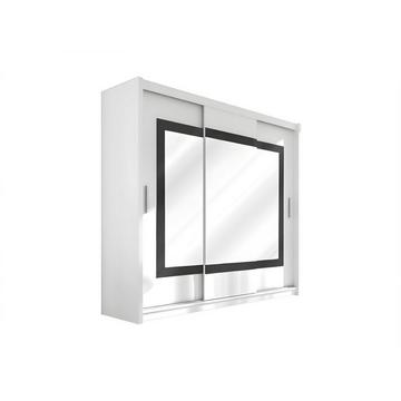 Armadio 3 ante scorrevoli con specchio L0 Bianco AUTLAN