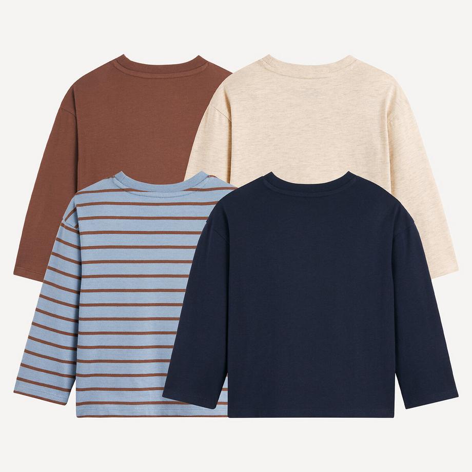 La Redoute Collections  4er-Pack Langarm-Shirts 