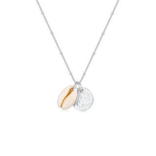 Elli  Collier Pendentif Cercle Coquillage Cauri 