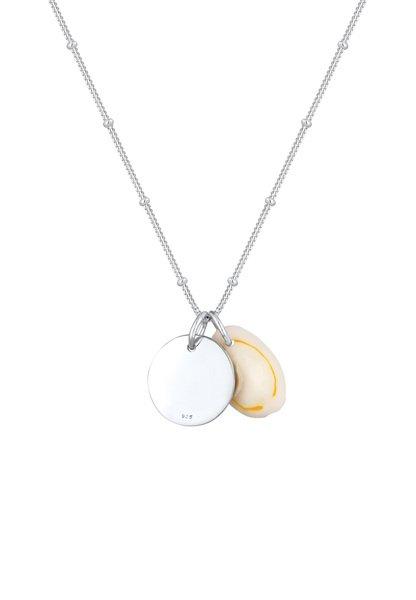 Elli  Collier Pendentif Cercle Coquillage Cauri 