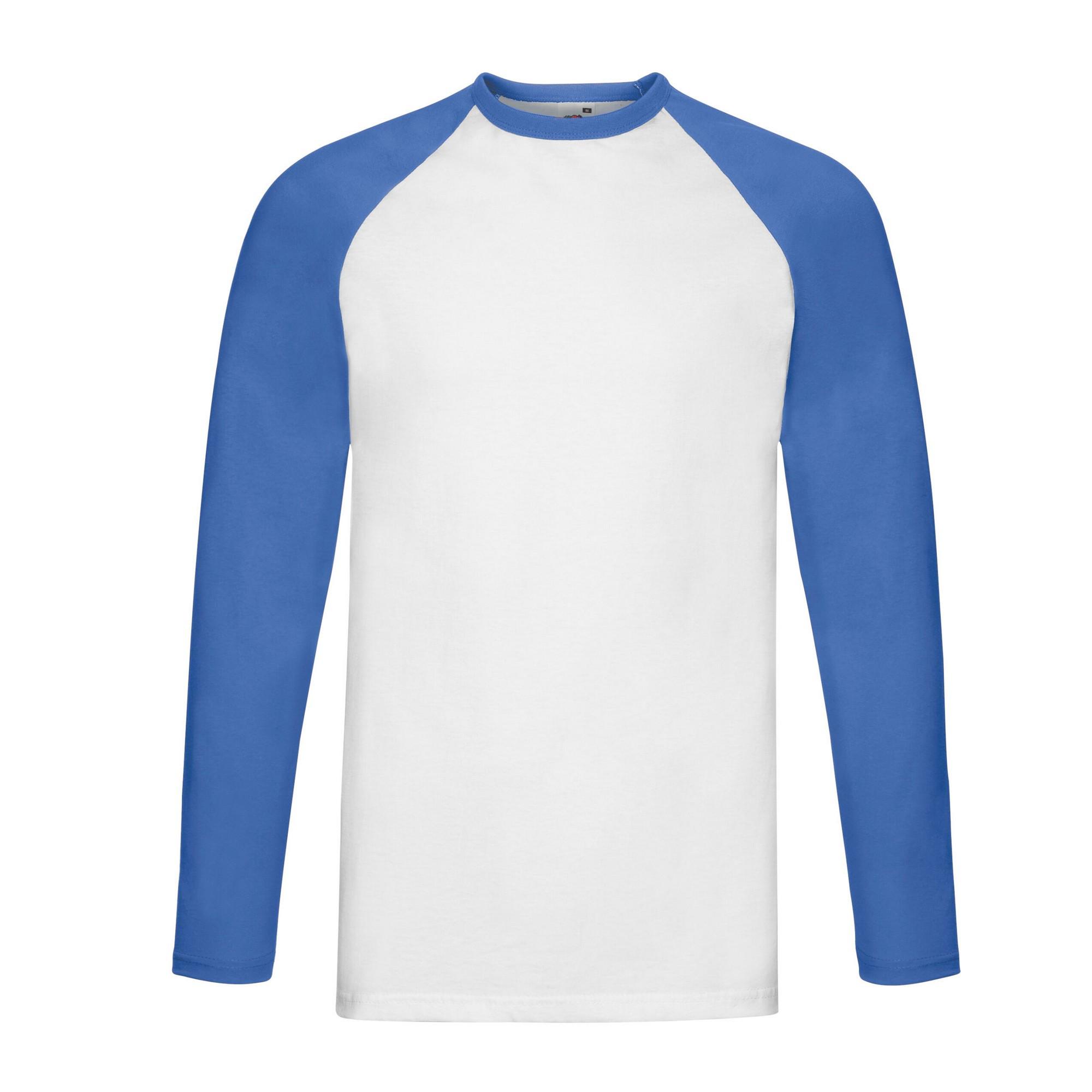 Image of Tshirt Baseball Langärmlig Herren Weiss L