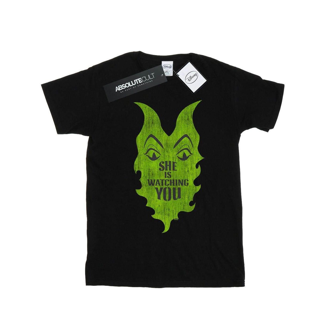 Image of The Descendants Maleficent She Is Watching Tshirt Damen Schwarz M