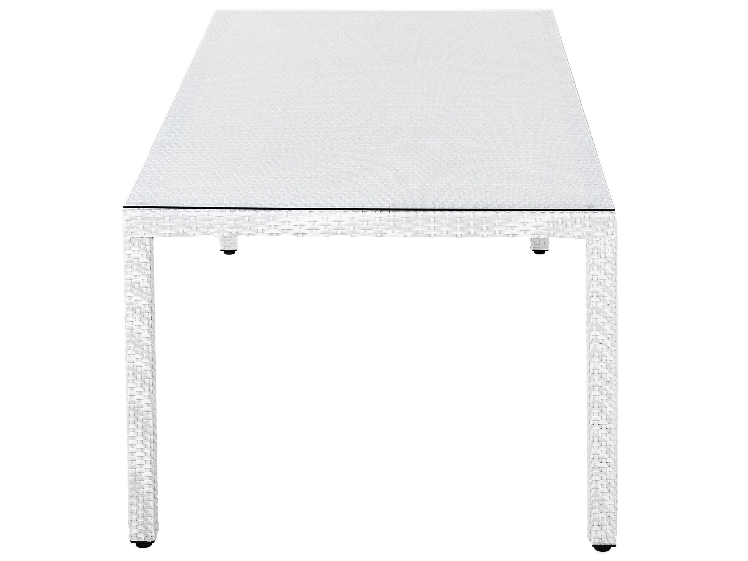 Beliani Tavolo da pranzo da giardino en Rattan sintetico Moderno ITALY  