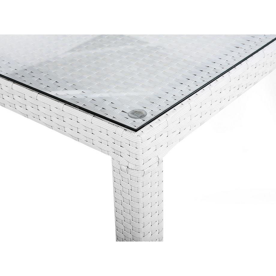 Beliani Table de salle à manger de jardin en Polyrotin Moderne ITALY  