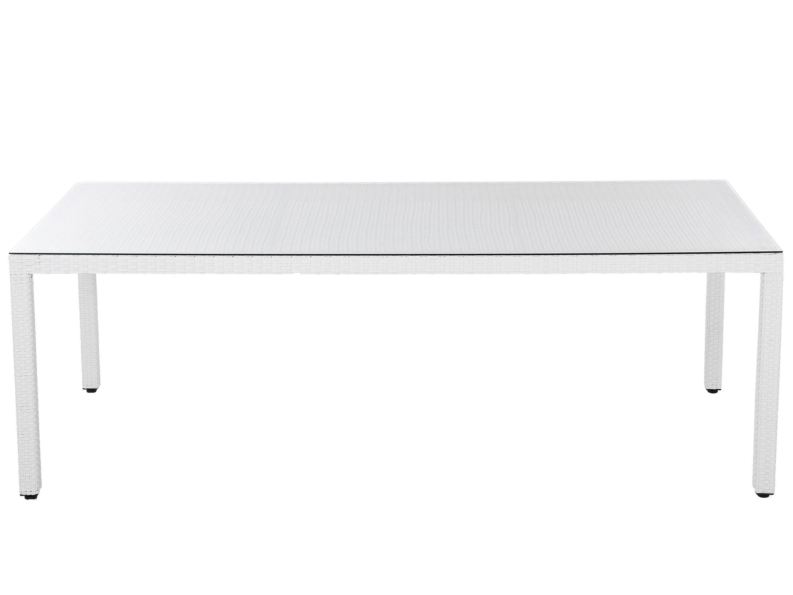 Beliani Tavolo da pranzo da giardino en Rattan sintetico Moderno ITALY  