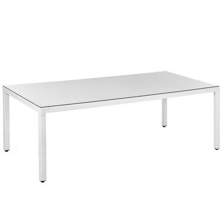 Beliani Tavolo da pranzo da giardino en Rattan sintetico Moderno ITALY  