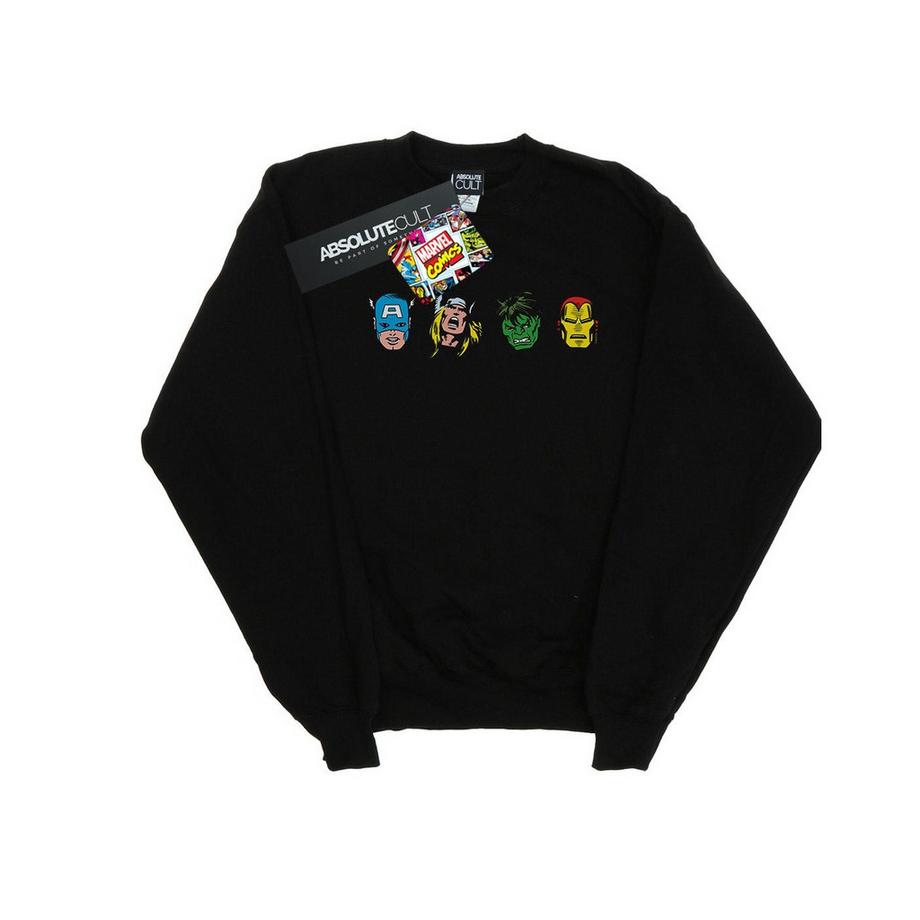MARVEL Avengers Charakterköpfe Sweatshirt  