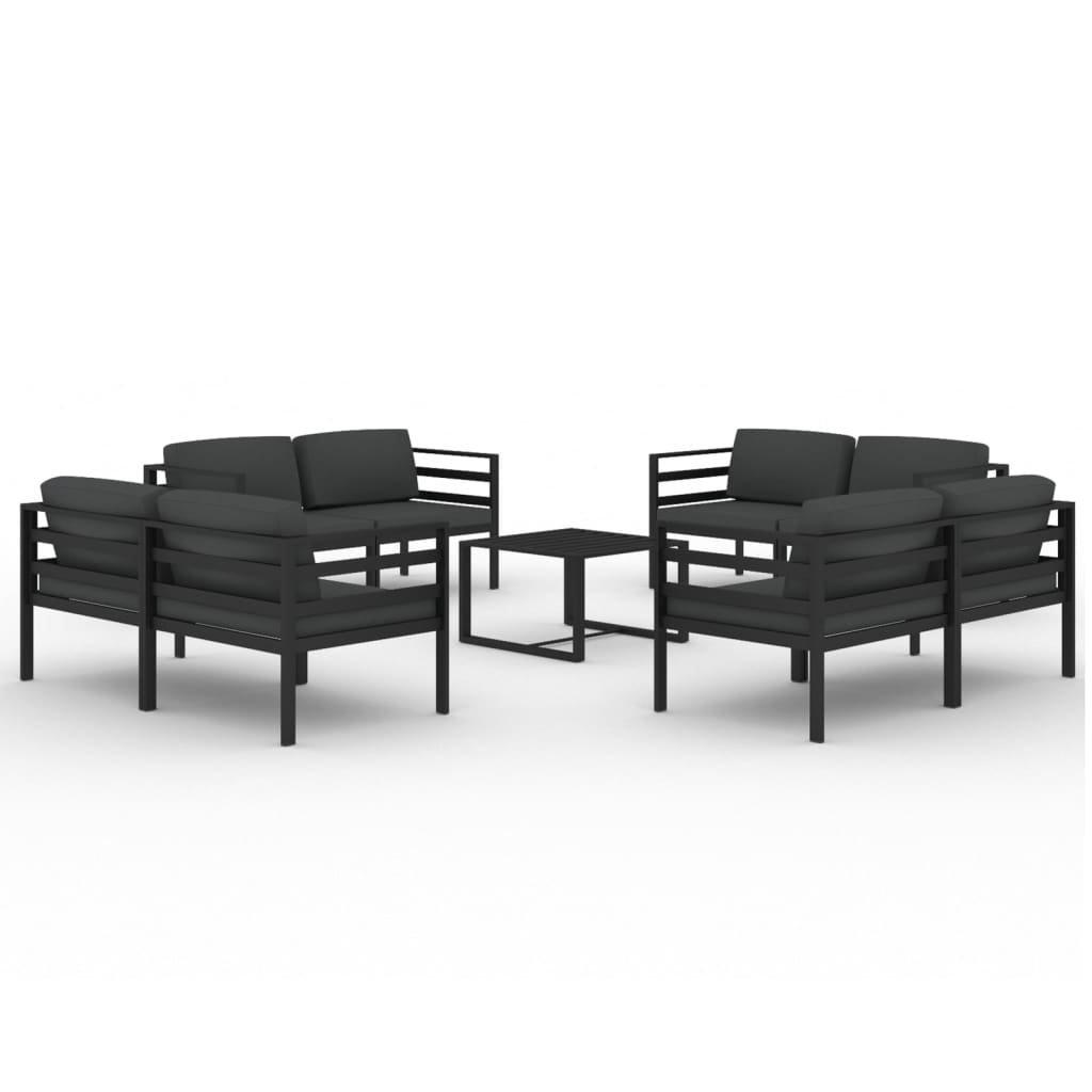 VidaXL Garten-lounge-set aluminium  