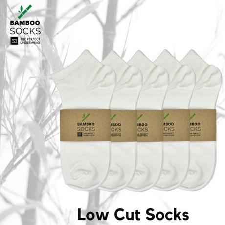 The Perfect Underwear  Bambus Socken low-cut, weiss ( 5 Paar pro Pack), Größe L 