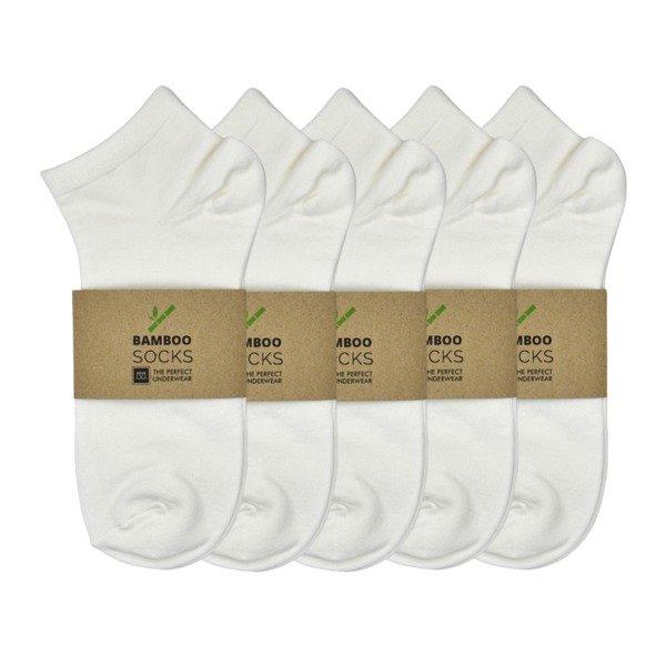 The Perfect Underwear  Bambus Socken low-cut, weiss ( 5 Paar pro Pack), Größe L 