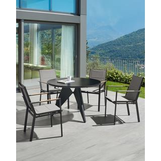 Beliani Chaise de jardin en Aluminium Moderne BUSSETO  