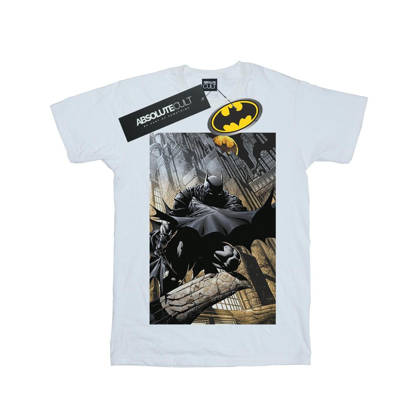 Image of Batman Night Gotham City Tshirt Herren Weiss XXL
