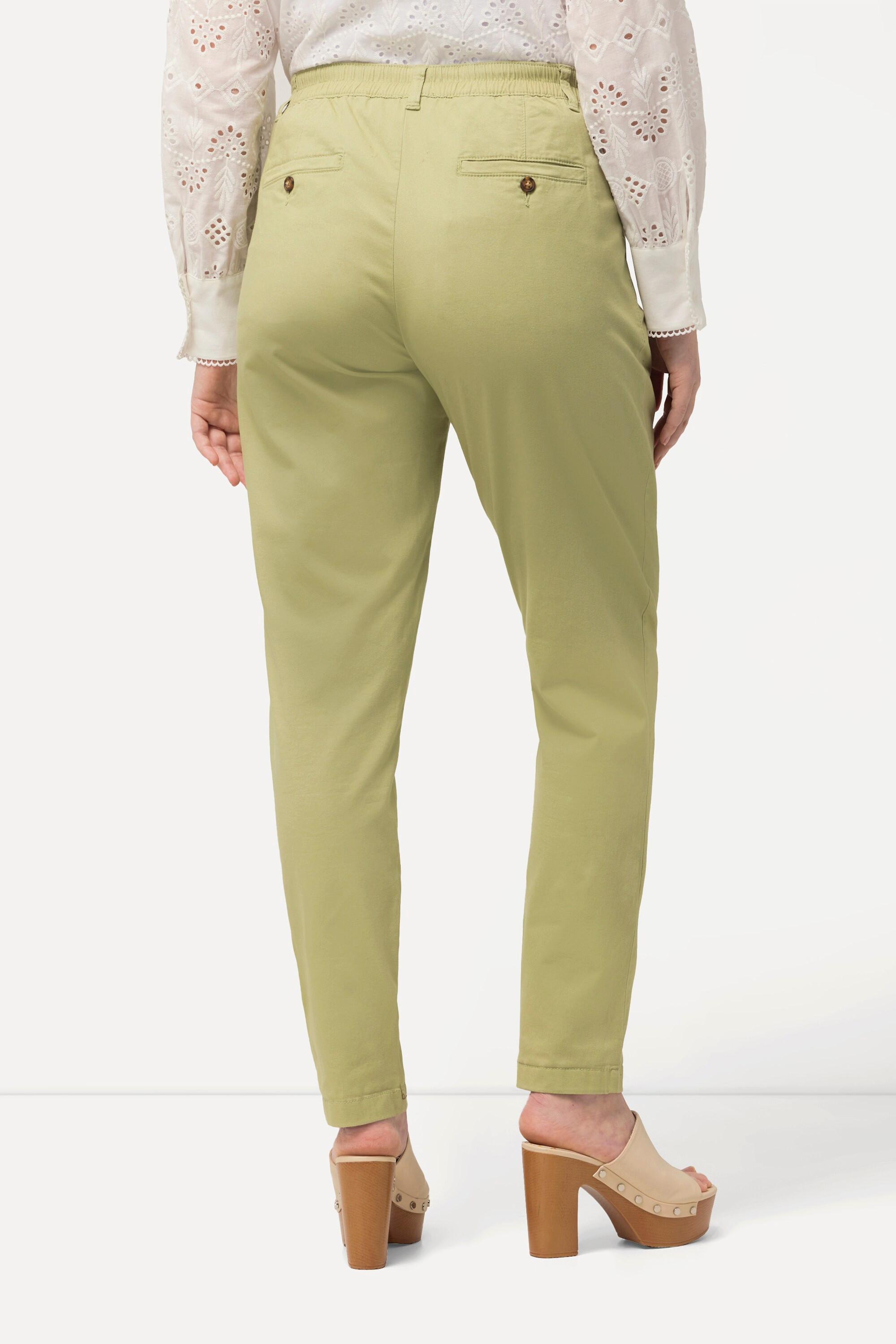 Ulla Popken  Pantalon chino Rena, jambe carotte, taille confortable, stretch 